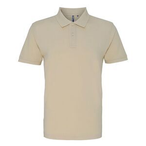 Asquith & Fox Mens Plain Polo Shirt / Natural
